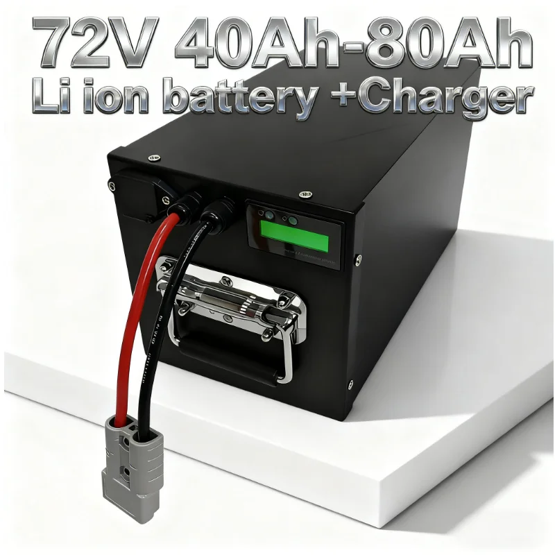 72V 40Ah Lifepo4 Battery Pack - Batterie lithium-ion 72V 40-80Ah avec BMS